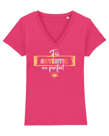Fii autentic, nu perfect - alb Raspberry