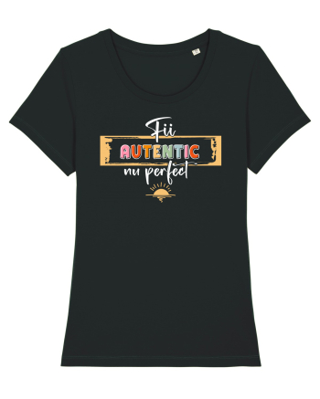 Fii autentic, nu perfect - alb Black