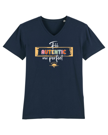 Fii autentic, nu perfect - alb French Navy