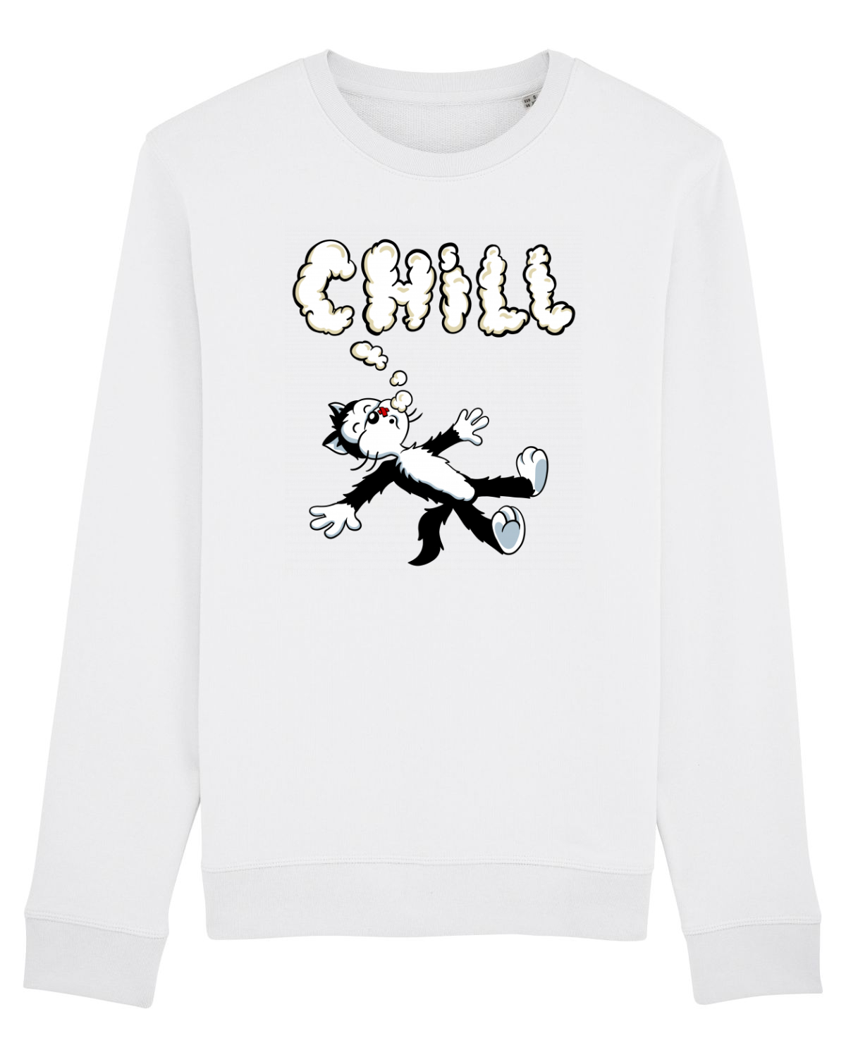 Bluză mânecă lungă Unisex Rise White