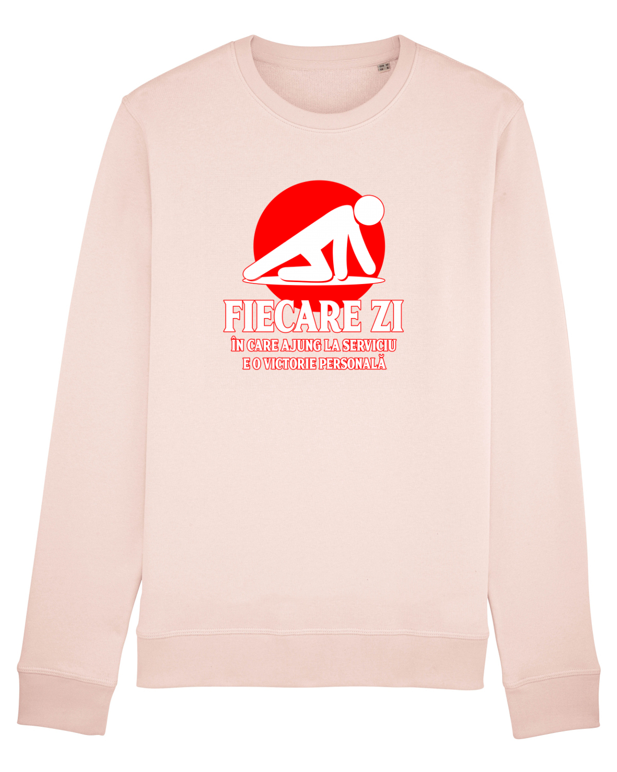 Bluză mânecă lungă Unisex Rise Candy Pink