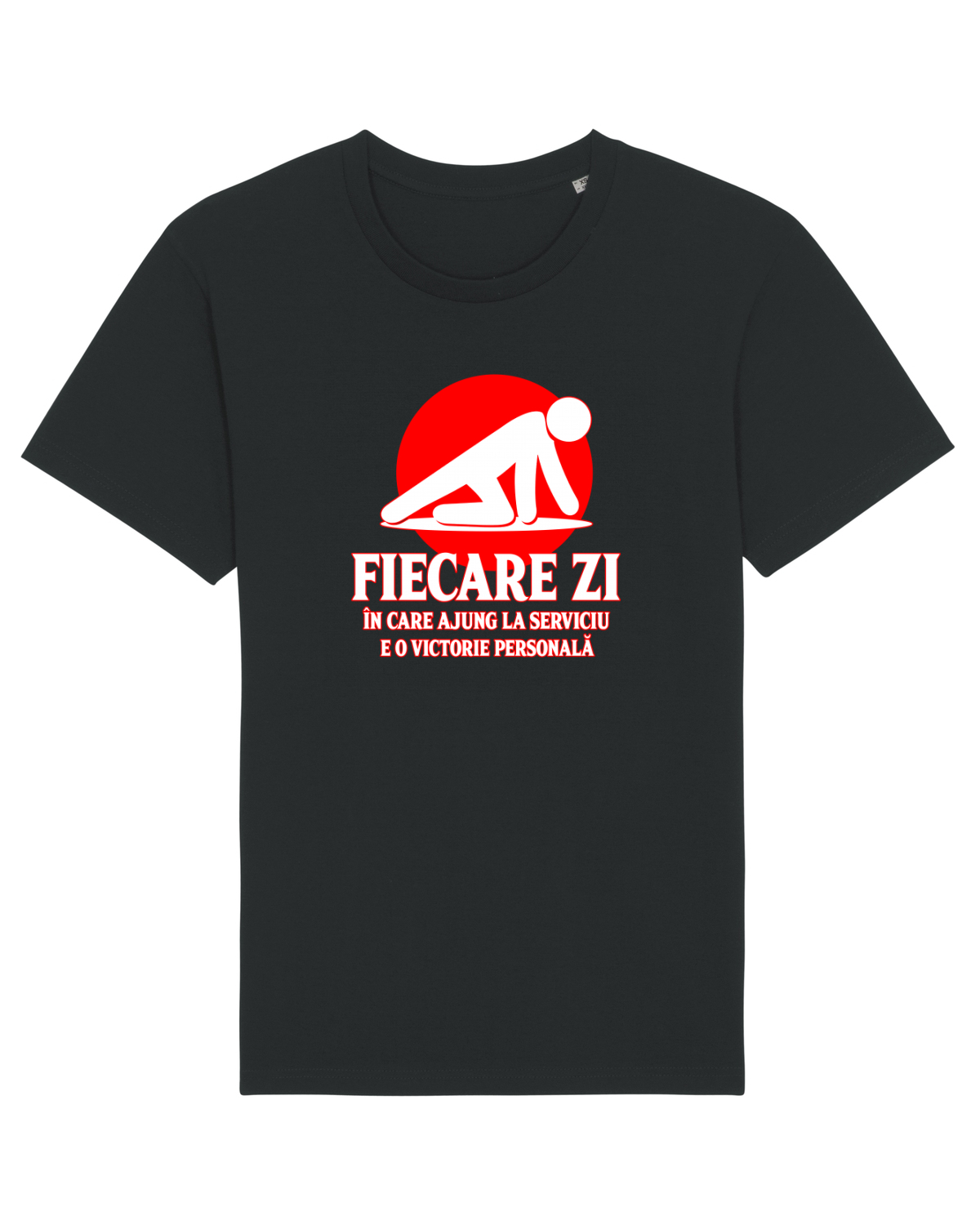Tricou mânecă scurtă Unisex Rocker Black