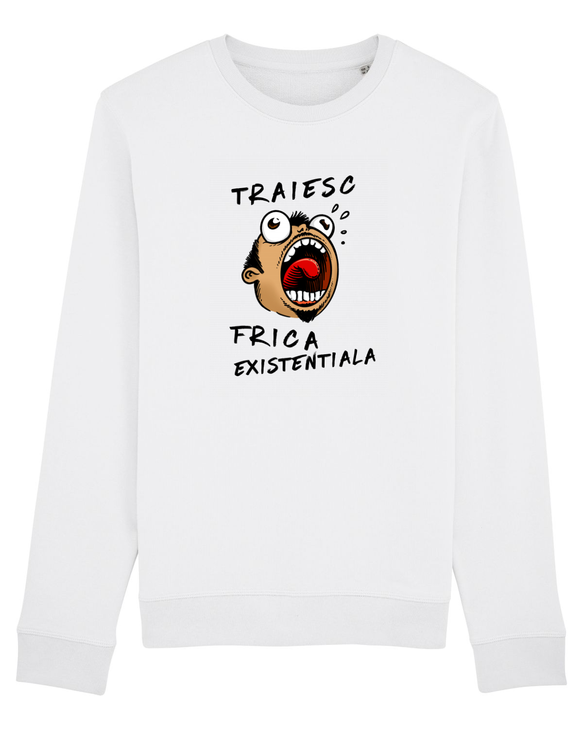 Bluză mânecă lungă Unisex Rise White
