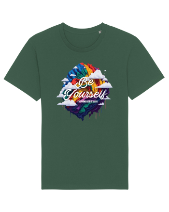 Be yourself . Everyone else is taken.  LGBTQ pride Bottle Green