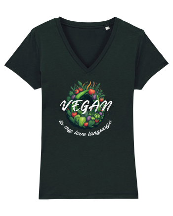 Vegan is my love language Black