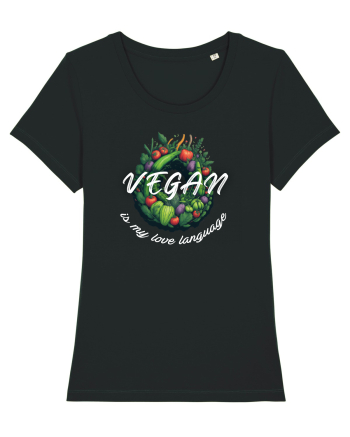 Vegan is my love language Black