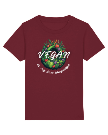 Vegan is my love language Burgundy