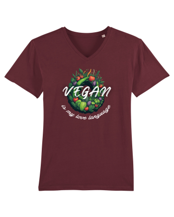 Vegan is my love language Burgundy