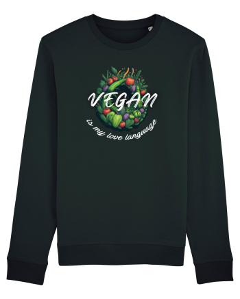 Vegan is my love language Black