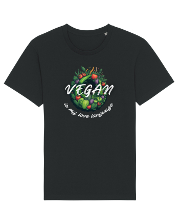 Vegan is my love language Black
