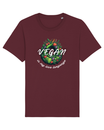 Vegan is my love language Burgundy
