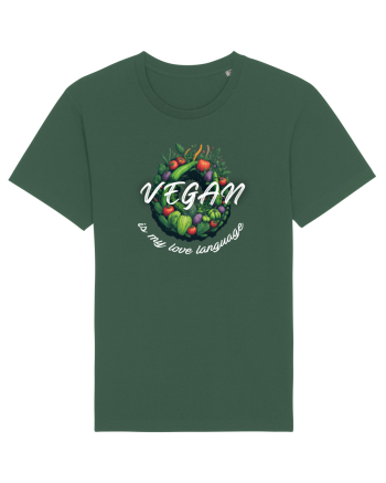 Vegan is my love language Bottle Green