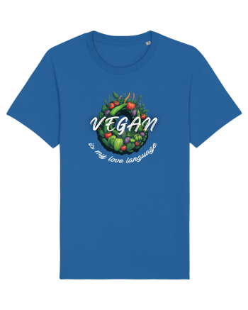 Vegan is my love language Royal Blue