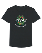 Vegan is my love language Tricou mânecă scurtă guler larg Bărbat Skater