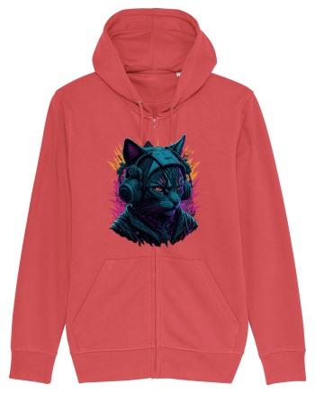 Cat Is A DJ for white Carmine Red