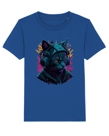 Cat Is A DJ for white Majorelle Blue