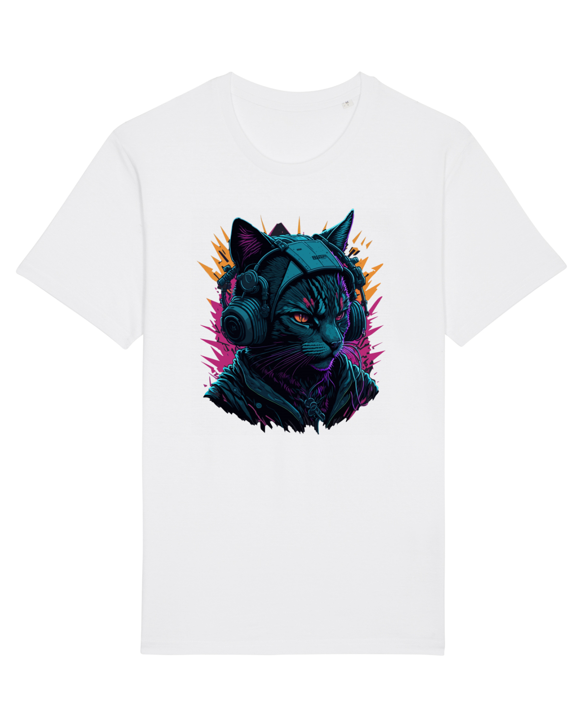 Tricou mânecă scurtă Unisex Rocker White