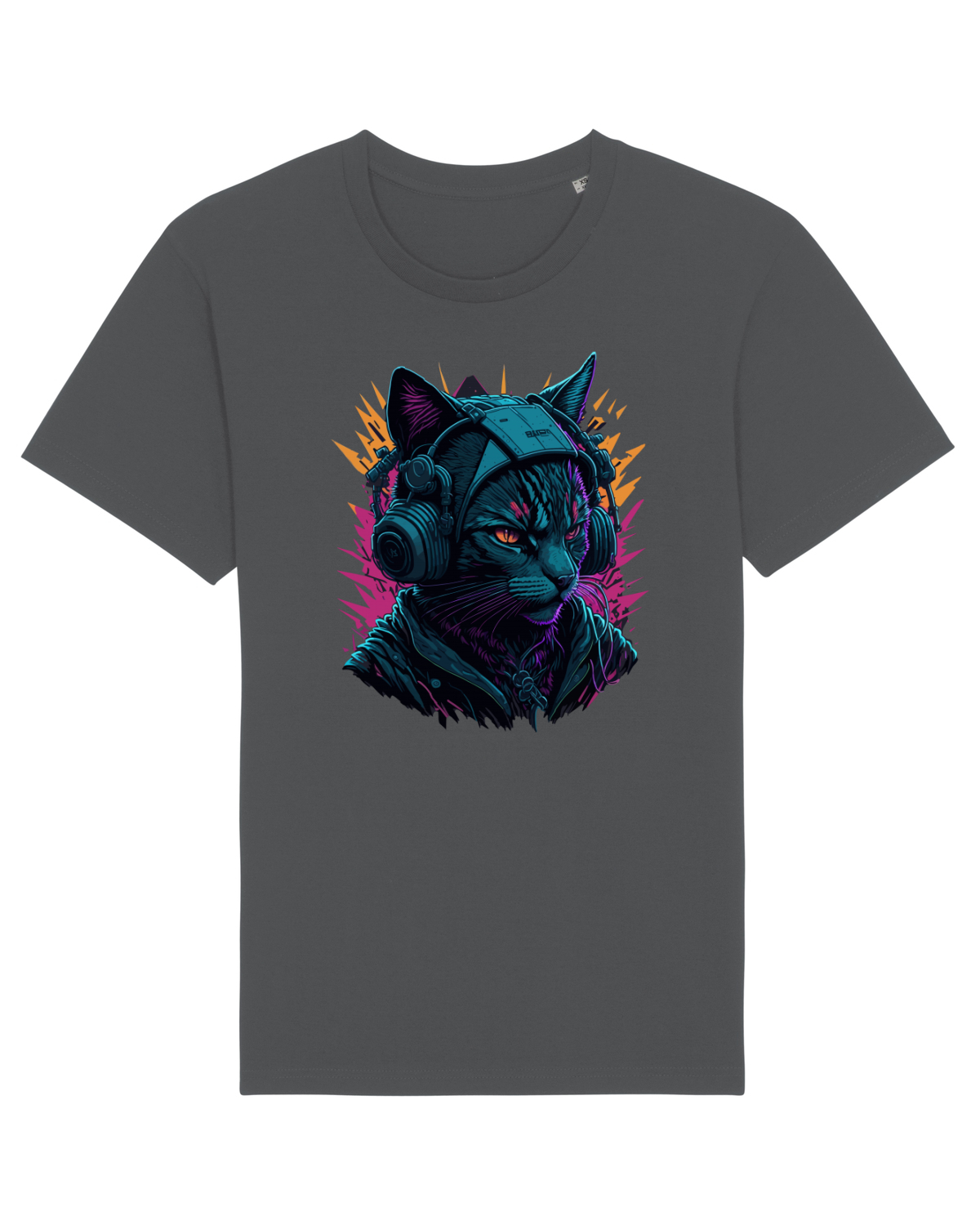 Tricou mânecă scurtă Unisex Rocker Anthracite
