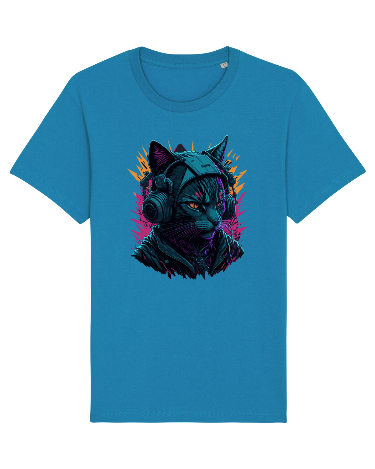 Tricou mânecă scurtă Unisex Rocker Azur
