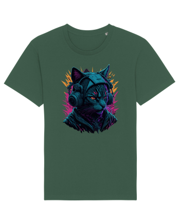 Cat Is A DJ for white Bottle Green
