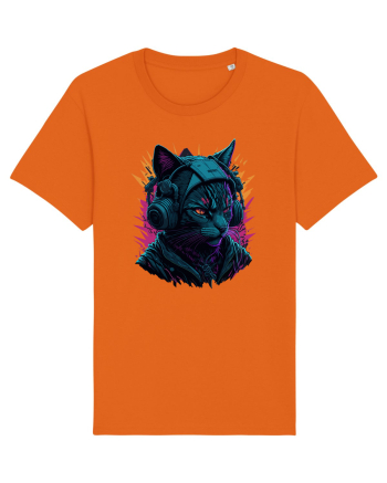 Cat Is A DJ for white Bright Orange