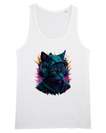 Cat Is A DJ for white Maiou Bărbat Runs