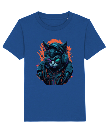 Cyborg Cat With Sunglasses for white Majorelle Blue