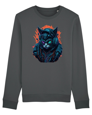 Cyborg Cat With Sunglasses for white Anthracite