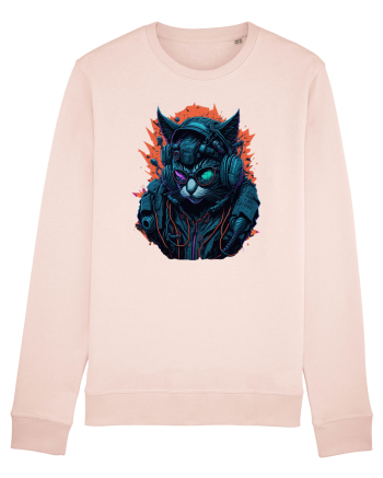 Cyborg Cat With Sunglasses for white Candy Pink