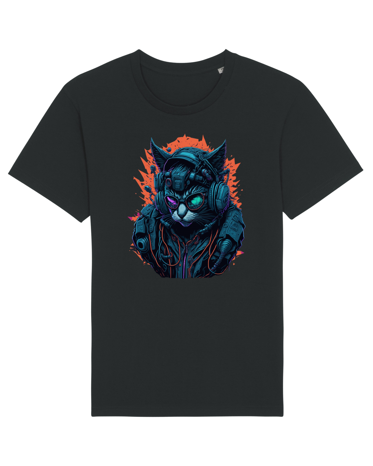 Tricou mânecă scurtă Unisex Rocker Black