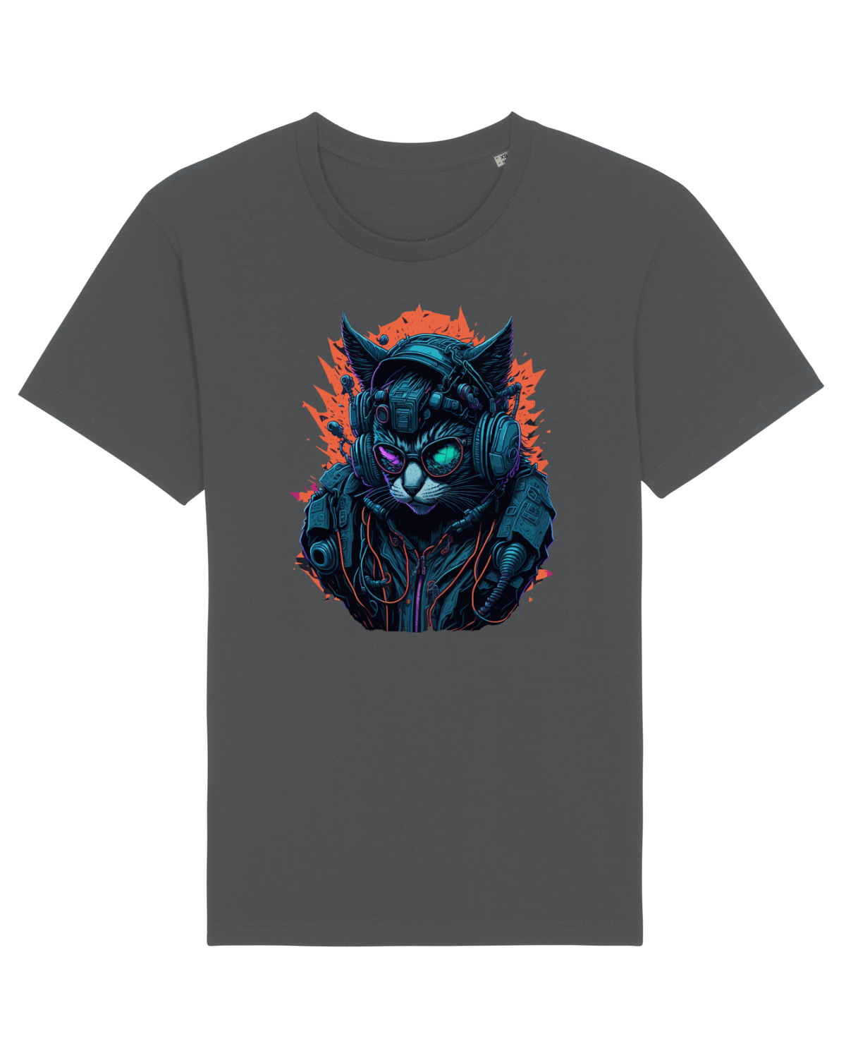 Tricou mânecă scurtă Unisex Rocker Anthracite