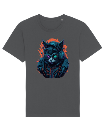 Cyborg Cat With Sunglasses for white Anthracite