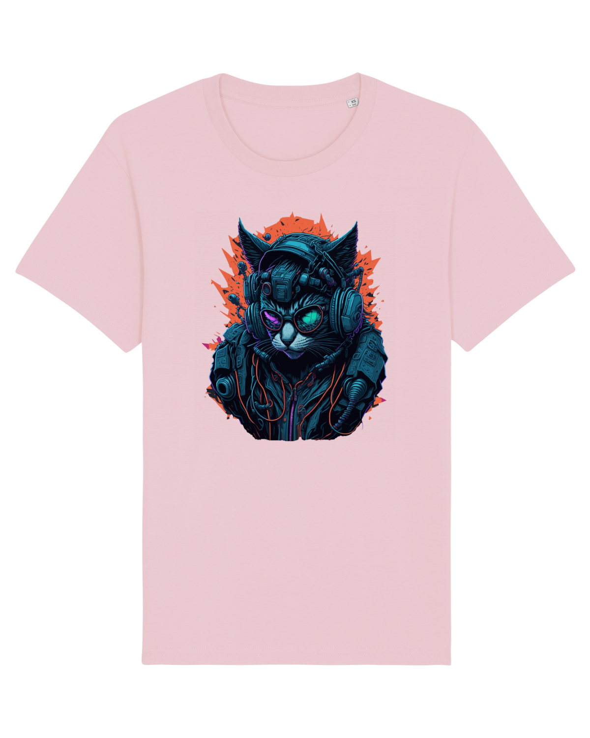 Tricou mânecă scurtă Unisex Rocker Cotton Pink