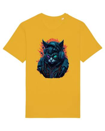 Cyborg Cat With Sunglasses for white Spectra Yellow