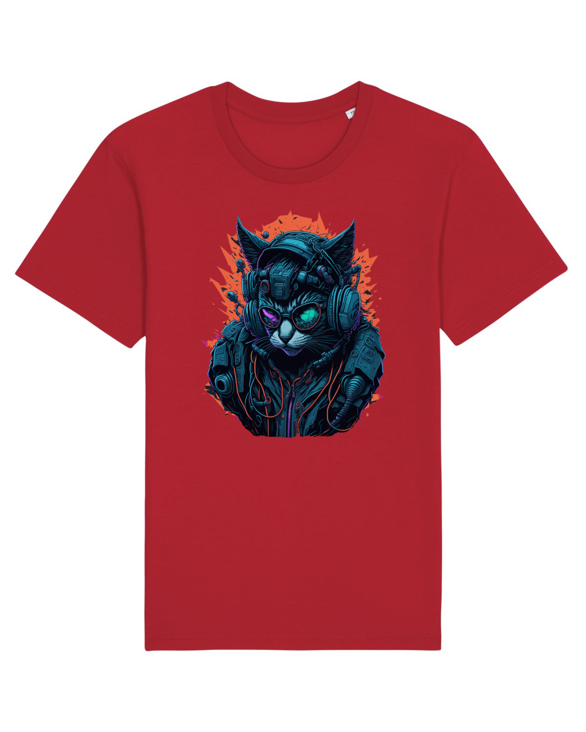Tricou mânecă scurtă Unisex Rocker Red