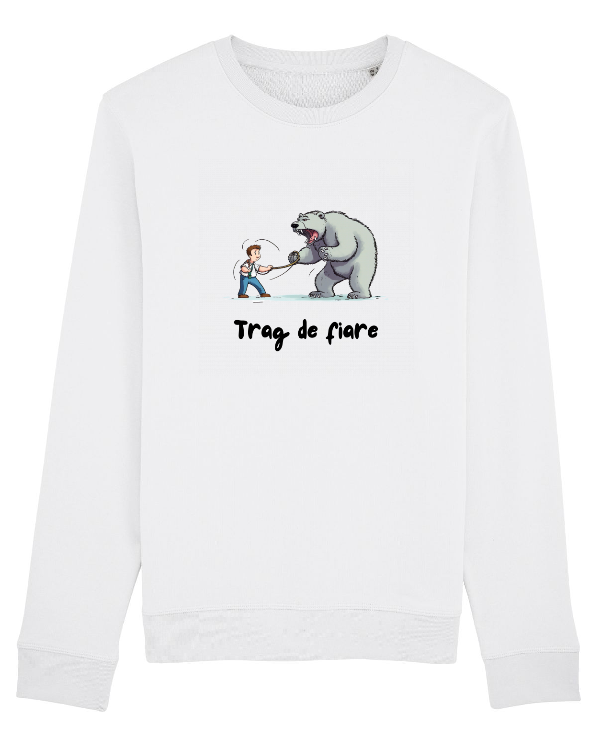 Bluză mânecă lungă Unisex Rise White