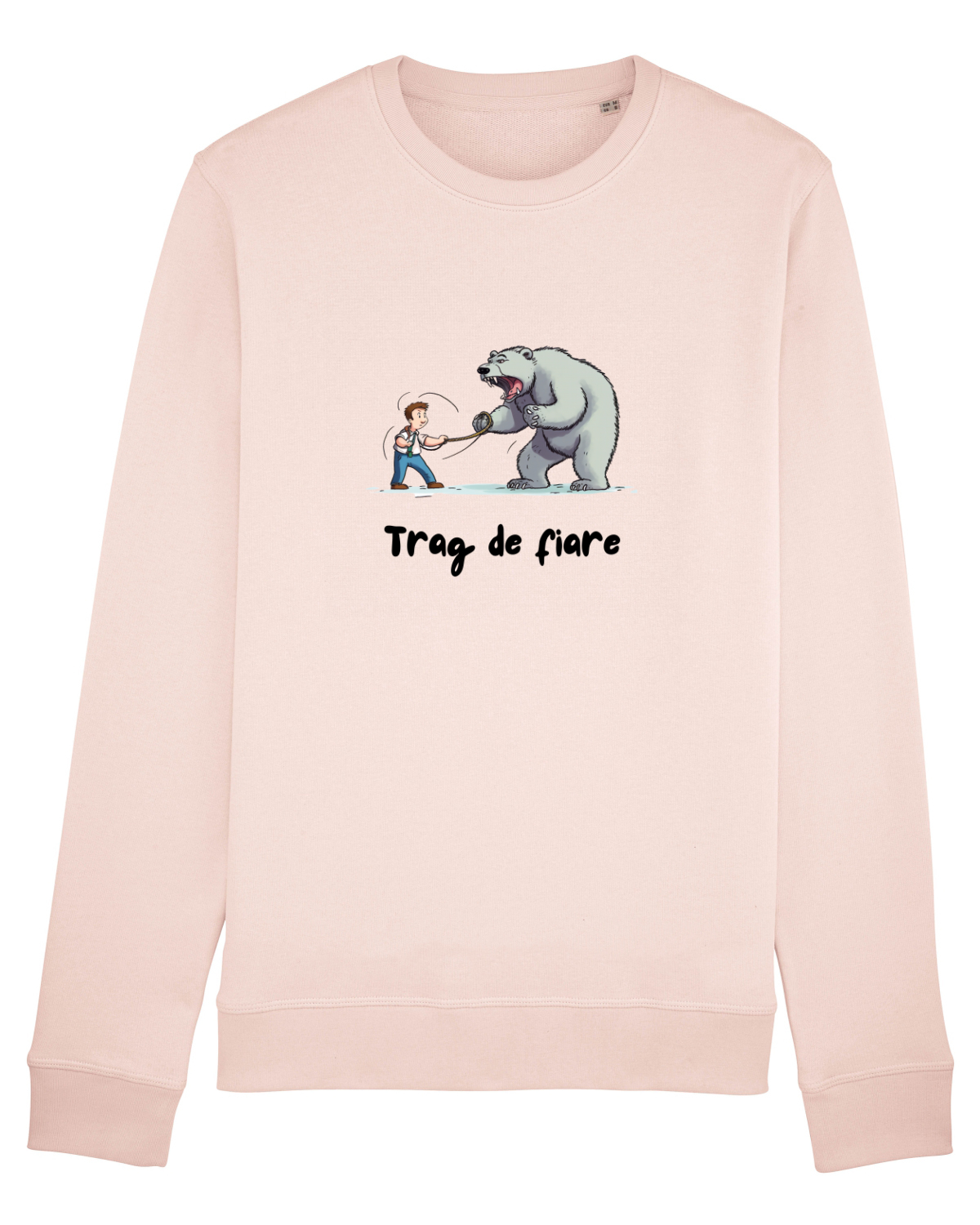 Bluză mânecă lungă Unisex Rise Candy Pink