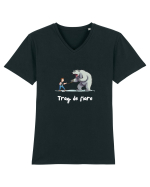Trag de fiare Tricou mânecă scurtă guler V Bărbat Presenter