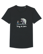 Trag de fiare Tricou mânecă scurtă guler larg Bărbat Skater
