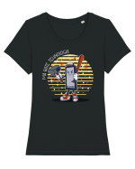 Mă bate tehnologia Tricou mânecă scurtă guler larg fitted Damă Expresser