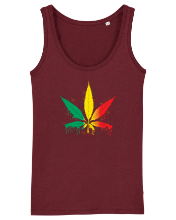 Weed Marijuana Burgundy