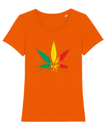 Weed Marijuana Bright Orange