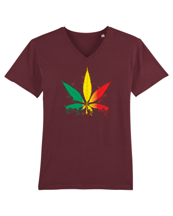 Weed Marijuana Burgundy