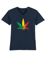 Weed Marijuana Tricou mânecă scurtă guler V Bărbat Presenter