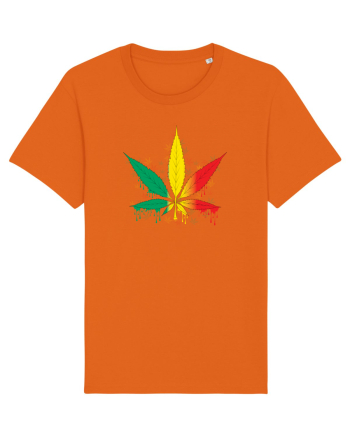 Weed Marijuana Bright Orange