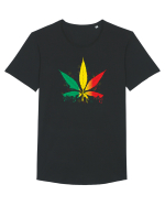 Weed Marijuana Tricou mânecă scurtă guler larg Bărbat Skater