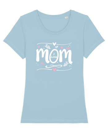I Love Mom Sky Blue