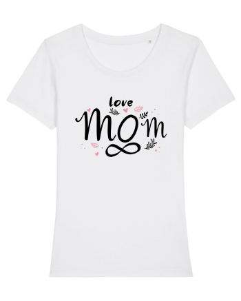 LOVE MOM FOREVER White