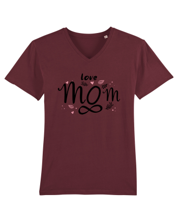 LOVE MOM FOREVER Burgundy