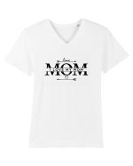 I LOVE MY MOM Tricou mânecă scurtă guler V Bărbat Presenter